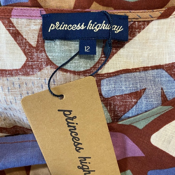 NWT Princess Highway Linen Dress with Pockets - Picture 6 of 7